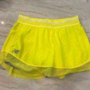 New Balance Highlight Yellow Tennis Skirt Size Small